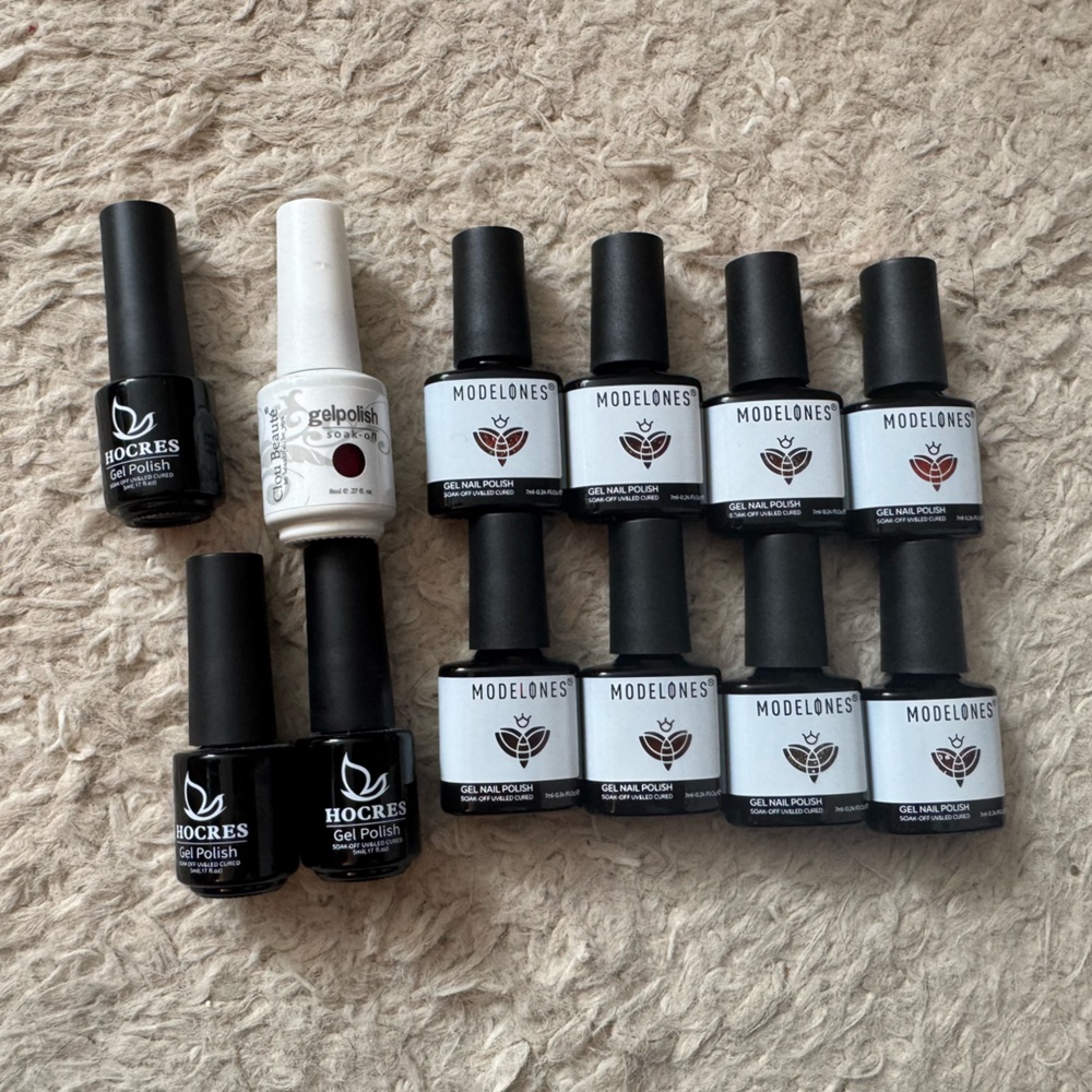 Gel nail polish bundle